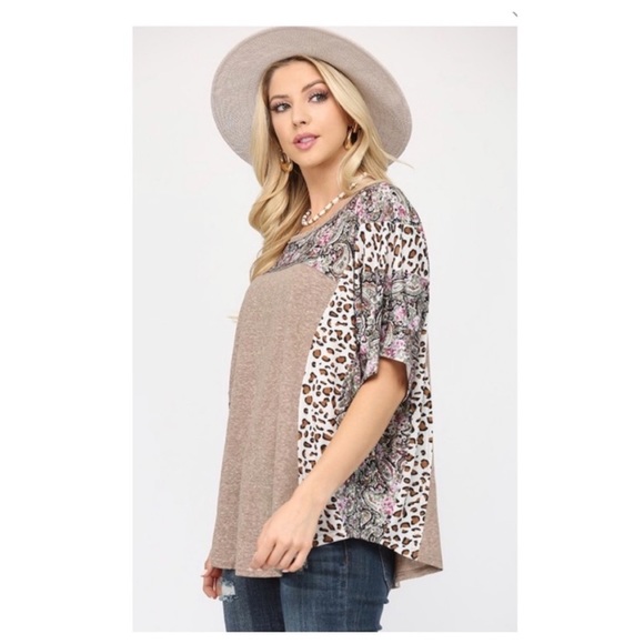 ❤️pretty mixed print loose fit top - Picture 5 of 10